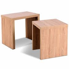 Nick 2 Piece Nesting Tables In 2020 Side Table Wood Nesting Tables Living Room Sets Furniture