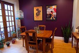 Purple Accent Wall Love This Looks Just Like The Accent Wall In My Living Room Now Purple Dining Room Accent Walls In Living Room Dining Room Design
