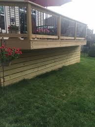 Horizontal Wood Deck Skirting Batavia Oh Area Modern Terrace Cincinnati By Thomas Decks Llc Houzz Ie