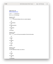 H03 Online Exam 5 Part 1 Answers Ashworth College Exam College Questions Study Of Tissues