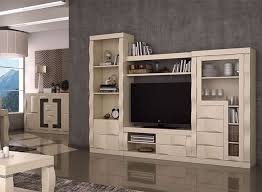 Muebles Salon Blanco Crudo Moderno Diseno Ondulado Y Compacto