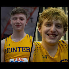 The PSAL Indoor Manhattan Borough Championship was a mix of emotions for  Hunter Boys this year! We ended up taking bronze 🥉 out of all Manhattan  teams, and sending a few athletes