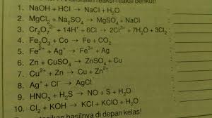 Apakah Reaksi Reaksi Berikut Termasuk Redoks Manakah Yang Bertindak Sebagai Oksidator Dan Brainly Co Id