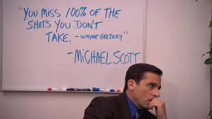 With the final season of the office coming to a close, take a look back and reminisce at some of the best michael scott quotes.he's everyone's favorite boss. Kristaps Porzingis Upsets Hockey Fans By Misattributing Famous Gretzky Quote Article Bardown