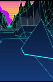 Digital Landscapes Webgl Flythrough Darvinia Tron Like Graphics Vapor Art Retro Graphics Retro Waves
