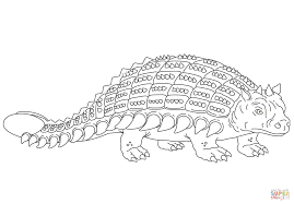 Ankylosaurus Kleurplaat