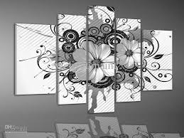 Black And White Flower Pictures Wall Art Pin By Diane Mcafee On Cool Home Decor Paintings Grey Wall Art Oil Painting Flowers Hand Painted Wall Art
