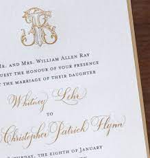 William Arthur Scriptura Gold Engraved Monogram Wedding Invitation Monogram Wedding Invitations Wedding Invitations Monogram Wedding