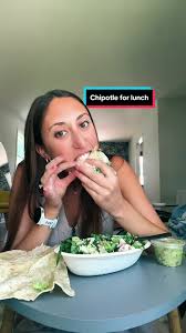Chipotle for lunch today #chipotle #mukbang #viral #noellelovessloths
