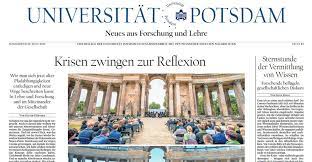 Wir sind in einer entscheidenden phase, sagte woidke am donnerstag in potsdam. Neues Aus Der Up Universitat Potsdam