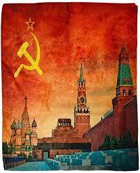 Is that communistic is characteristic of communism while noncommunistic is not communistic. Rouihot 60x80 Inches Flannel Throw Blanket Yellow Russian Soviet Communistic Russia Revolution Flag Kremlin Com Flannel Throw Soft Blankets Textured Background
