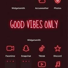 Snapchat icon aesthetic red neon. 100 Red Neon App Icons Neon Aesthetic Ios 14 Icons Iphone Etsy