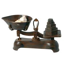 french vintage styed kitchen scales