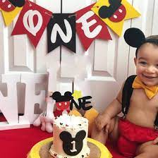 See more ideas about birthday decorations, party decorations, birthday. Heeton Mickey Mouse First Birthday Kit Mickey 1st Birthday Cake Topper Balloons Party Decorations High Chair Banner Door Hanger Mickey Mouse Baby Boy Photo Booth Props Toys Games Banners