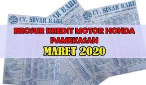 Brosur Kredit Motor Honda Pamekasan Maret 2020 Brosur Marketing Honda