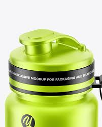 Download Metallic Sport Bottle Mockup In Bottle Mockups On Yellow Images Object Mockups