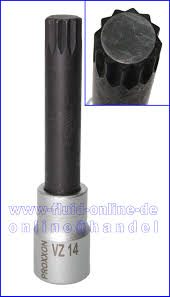 40 mm, m18 · gesamtlänge: Proxxon 23374 Vielzahn Nuss Xzn14 Fur Zylinderkopfschraube Vw T5 2 5l R5 Neu Ebay