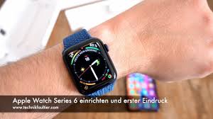 Apple launched the apple watch series 6 at its september time flies event in 2020. Apple Watch Series 6 Blau Unboxing Und Erster Eindruck Youtube