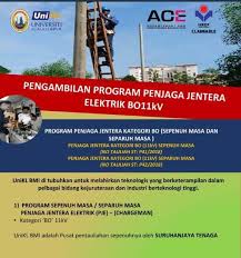 Tarikh tutup permohonan 30 september 2021. Ace Unikl Bmi Pengambilan Program Penjaga Jentera Elektrik ÙÙŠØ³Ø¨ÙˆÙƒ