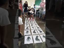 Hop Skip And Jump Have You Played Hands And Feet Hopscotch Kidengage Hopscotch Hand Games Foot Games