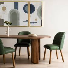 This dining room has actual paneling, but in your case with just the chair railing, i always. Aubree Green Leather Dining Chair Eden Sage