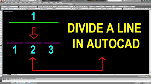 How To Divide A Line In Autocad Youtube Autocad Divider Line