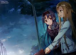 What is this message about? 2883911 Anime Anime Girls Sword Art Online Yuuki Asuna Konno Yuuki Rain Wallpaper Cool Wallpapers For Me