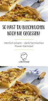 Pikanter Blechkuchen Rezept Blechkuchen Herzhaft Pikant