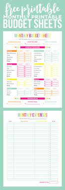 Budget Sheet Track Monthly Finances Using Free Printables Budget Sheets Printable Budget Sheets Budget Printables