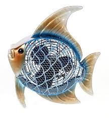 Amazon Com Deco Breeze Decorative Figurine Table Fan Blue And Gold Tropical Fish 15 Inch Tall By 12 1 2 Inch Wide Figurine Fan Deco Breeze Fan Decoration