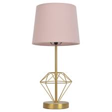 Wire Diamond Table Lamp Pink Gold Pillowfort Gold Table Lamp Table Lamp Pink Lamp
