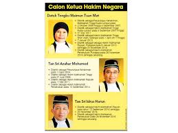 Based on an official statement from the prime minister's office, the swearing in ceremony and handing over the letter of appointment before the. Hakim Wanita Antara Tiga Calon Ketua Hakim Negara