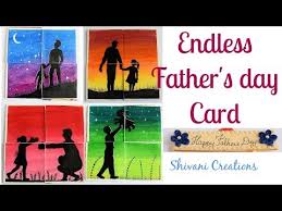This fun and easy flexagon art craft can be done. Endless Card For Father S Day Diy Never Ending Card