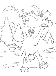 Parents may receive compensation when you click through and purchase from links contained on this website. Arlo And Spot Escape From Pterodactyls Coloring Page Free Printable Coloring Pages For Kids