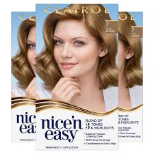 The solution is dark blonde. Clairol Nice N Easy Original Permanent Hair Color 7 Natural Dark Blonde 3 Count Buy Online In Qatar At Qatar Desertcart Com Productid 9106432