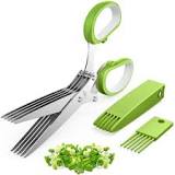 Amazon.com: 2025 Upgraded Herb Scissors, Effortless Herb ...