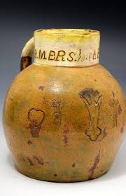 North Devon Harvest Jug With A Yeomen Farmers Coat Of Arms Early 1800s Pottery Jugs Antique Stoneware Stoneware Pottery