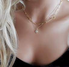 Opal Star Necklace Dainty Opal Necklace Celestial Jewelry Etsy Star Necklace Opal Necklace North Star Necklace