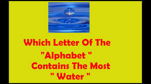 Japanese has 3 different alphabets, 2 of them consisting of letters. Which Letter Of The Alphabet Contains The Most Water Tricky Riddles Riddles Youtube