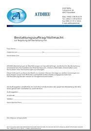 Lesen sie, worauf sie ein auge haben sollten. Vollmacht Atdheu Bestattung Transport Kufomash
