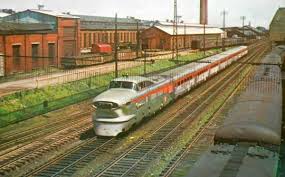 Passenger Train Pulled By A General Motors Route22ny Train Old Trains Pennsylvania Railroad