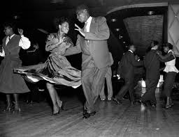 A Couple Whirls Across The Dance Floor Of Harlem S Savoy Ballroom In New York Swing Dancing Vintage Dance Swing Dance