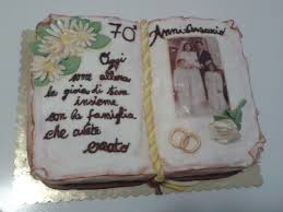 Torta Libro Per Anniversario Di Matrimonio In Pastadizucchero Pdz Torte Pasta Di Zucchero Nozze D Argento