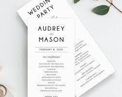Wedding Program Template Printable Wedding Program Simple Wedding Program Editable Cer Wedding Programs Printable Wedding Programs Wedding Programs Template