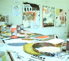 Madebygirl Artist Line Juhl Hansen Home Studio Tour Art Abstract Modern Art Abstract