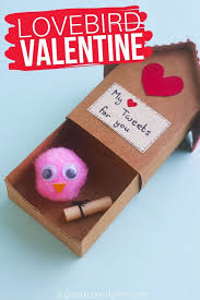Kids of all ages can make these birdhouse crafts! Valentine S Lovebird Craft With Video Sugar Spice And Glitter