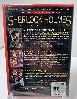 Sherlock Holmes Classics Triple Feature: Murder at the Baskervilles/A  Study... 89218700599| eBay