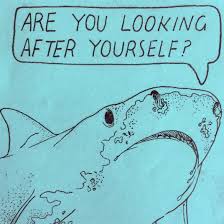 Are You Looking After Yourself Selfcare Sketch Book Words Blue Aesthetic