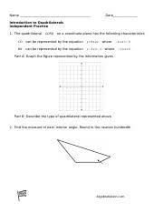 Mr lin geometry quadrilaterals worksheet answer key quadrilateral worksheets there are a range of worksheets to help children learn and calculate angles in triangles and quadrilaterals status baper terkini from i1.wp.com 26 unsorted shapes worksheet templates are collected for any of your needs. Review For Section 9 And 10 Terrell Section 8 Quadrilaterals Review Ewal Geometry Name 2 4 5 A Diagonal Of A Rhombus That Is On The Coordinate Course Hero