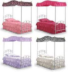 Our free step by step plans include diagrams, shopping and cut lists for all standard mattress the twin size does not need any center support. Twin Sixe Bed With Canopy Fc501 New Twin Size Princess Bed Canopy Fabric Top Cover Ruffled Drape Bed Canopy Fabric Princess Canopy Bed Bed Canopy